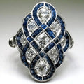 European Vintage Women's Ring Cross Border Fashion Finger Jewelry Direct view 1