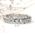 Korean Plain Band Row Zircon Ring For Women, Hexagon Geometric Minimalist Finger Jewelry view 4