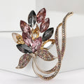 Alloy Orchid Bouquet Brooch For Elegant Suit And Dress Decoration view 2