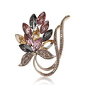 Alloy Orchid Bouquet Brooch For Elegant Suit And Dress Decoration view 5