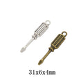 Zinc Alloy Screwdriver Charm Pendant for DIY Necklace Bracelet Jewelry Making view 1