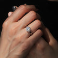 European Minimalist Geometric Round Full Wrap Fashion Ring For Women Cross Border Jewelry view 2