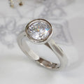 European Minimalist Geometric Round Full Wrap Fashion Ring For Women Cross Border Jewelry view 5