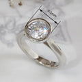 European Minimalist Geometric Round Full Wrap Fashion Ring For Women Cross Border Jewelry view 4