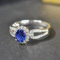 Light Luxury Geometric Flower Double Layer Ring, French Noble Style Fashion Women's Jewelry view 5