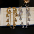 Bohemian Vintage Metal Round Geometric Long Tassel Drop Earrings Chic Exotic Style view 1