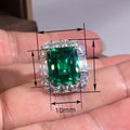 High End Geometric Ring For Women Luxury European Style Simulated Gem Statement Jewelry view 4