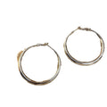 Chic Geometric Zinc Alloy Hoop Earrings With Silver Pins, Minimalist Light Luxury Ear Jewelry view 5