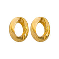 Minimalist Metal Geometric Ring Stud Earrings For Women, Light Luxury Fashion Designer Style view 5