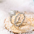 Vintage Marquise And Pear Shape Matching Wedding Ring Set, Classic Minimalist Women's Rings view 3