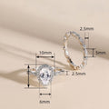 Vintage Marquise And Pear Shape Matching Wedding Ring Set, Classic Minimalist Women's Rings view 4