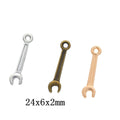 Zinc Alloy Wrench Charm Pendant for DIY Necklace Bracelet Jewelry Making view 1