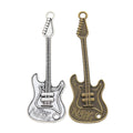 Zinc Alloy Guitar Charm Pendant No.359275 for DIY Necklace Bracelet Jewelry Making view 2