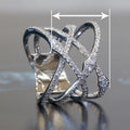Fashion Personalized American Style Crossover Line Finger Ring, Bold Designer Statement Jewelry view 4