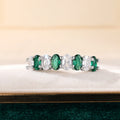 Fashion Oval Rhinestone Row Geometric Vintage Ring Simple Delicate Everyday Jewelry For Women view 5