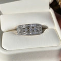 Korean Dongdaemun Geometric Index Finger Ring With Rhombus Arrangement For Daily Wear view 5