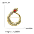 Alloy Rhinestone Snake Brooch Pin For Men And Women Apparel view 4