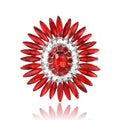 Alloy Rhinestone Sunflower Brooch Pin For Creative Women's Apparel view 5