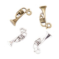 Zinc Alloy Trumpet Charm Pendant No.745430 for DIY Necklace Bracelet Jewelry Making view 2
