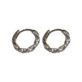 Real Gold Plated Copper Zircon Round Geometric Ear Cuff Earrings Light Luxury Fashion Jewelry view 5