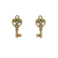 Zinc Alloy Key Charm Pendant No.791573 for DIY Necklace Bracelet Jewelry Making view 3