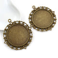 35mm Zinc Alloy Charm Pendant for DIY Necklace Bracelet Jewelry Making view 3