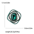 Premium Alloy Rhinestone Square Brooch For Dresses And Shawls view 6