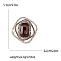 Premium Alloy Rhinestone Square Brooch For Dresses And Shawls view 4