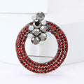 Alloy Rhinestone Wreath Brooch For Dress And Shawl Decoration view 2