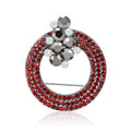 Alloy Rhinestone Wreath Brooch For Dress And Shawl Decoration view 5