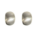 Minimalist Brushed Copper Geometric Oval Line Stud Earrings For Women Light Luxury Style view 5