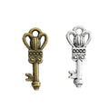 Zinc Alloy Key Charm Pendant No.397703 for DIY Necklace Bracelet Jewelry Making view 2