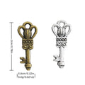 Zinc Alloy Key Charm Pendant No.397703 for DIY Necklace Bracelet Jewelry Making view 1