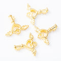 Zinc Alloy Small Key Charm Pendant for DIY Necklace Bracelet Jewelry Making view 3