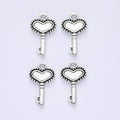 Zinc Alloy Crown Key Charm Pendant No.096378 for DIY Necklace Bracelet Jewelry Making view 4