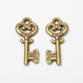 Zinc Alloy Crown Key Charm Pendant No.900528 for DIY Necklace Bracelet Jewelry Making view 2