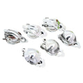 20pcs/Pack 12mm Silver Plated Iron Earring Backs For DIY Earrings Stud Jewelry Accessories view 5