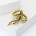 Alloy Enamel Python Brooch For Suits Coats And Apparel Decoration view 3