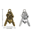 Zinc Alloy Key Charm Pendant No.664114 for DIY Necklace Bracelet Jewelry Making view 1