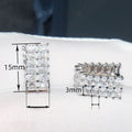 Korean Light Luxury Geometric Quadrilateral Hoop Earrings, Trendy Versatile Women Jewelry view 4