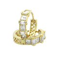 Korean Micro Pave Ear Cuff Earrings, Simple Commuter Rhombus Quadrilateral Earrings For Women view 1