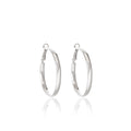 Luxury Minimalist Alloy Round Hoop Ear Cuffs, Geometric Smooth Metal Statement Huggie Earrings view 5