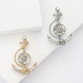 Premium Alloy Rhinestone Anchor Brooch For Men's Suit And Coat view 1