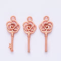 Zinc Alloy Key Charm Pendant No.103249 for DIY Necklace Bracelet Jewelry Making view 4