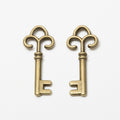 Zinc Alloy Key Charm Pendant No.955091 for DIY Necklace Bracelet Jewelry Making view 2