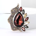 Alloy Rhinestone Glass Brooch For Coat Cardigan And Suit view 2