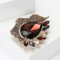 Alloy Rhinestone Glass Brooch For Coat Cardigan And Suit view 3