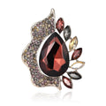 Alloy Rhinestone Glass Brooch For Coat Cardigan And Suit view 5