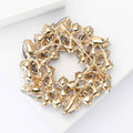 Rhinestone Alloy Wreath Brooch Pin For Elegant Women Apparel view 3