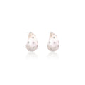 Elegant Brushed Alloy Teardrop Earrings With Rhinestone Studs, Vintage Geometric Metal Waterdrop Earrings view 5